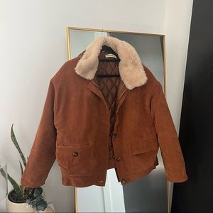 Corduroy padded jacket (XS)